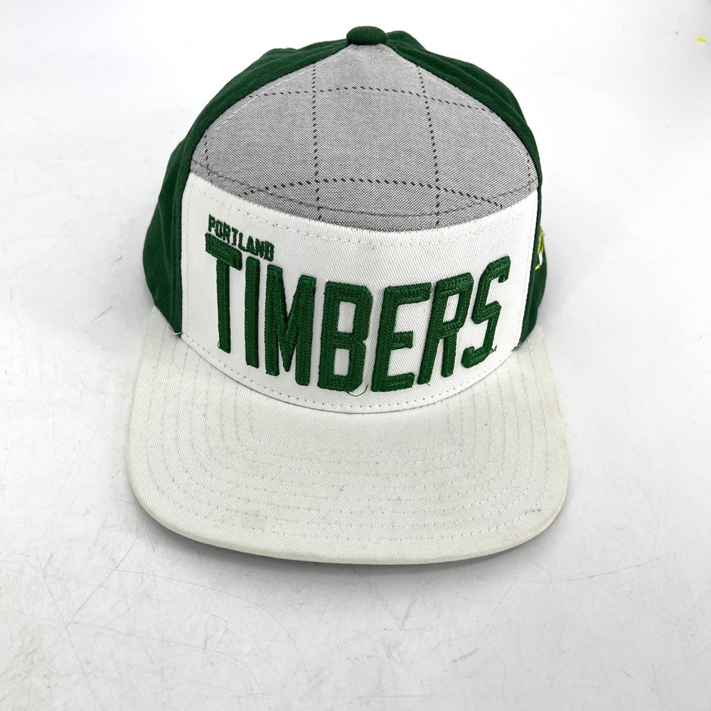 Portland Timbers‎ MLS Adidas Snapback Hat Green White Grey Plaid